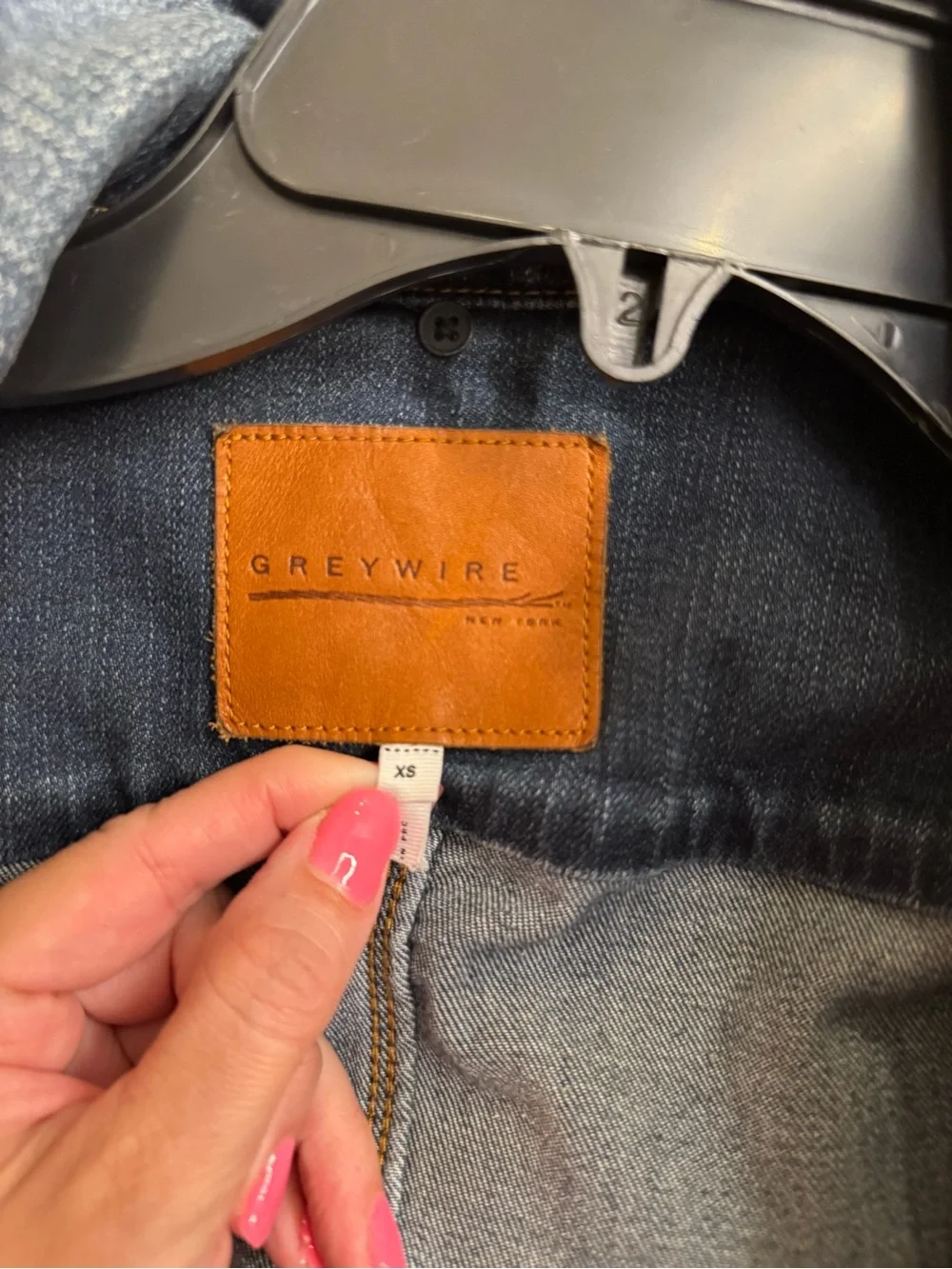 Greywire Classic Dark Blue Denim Jacket with Button-Front